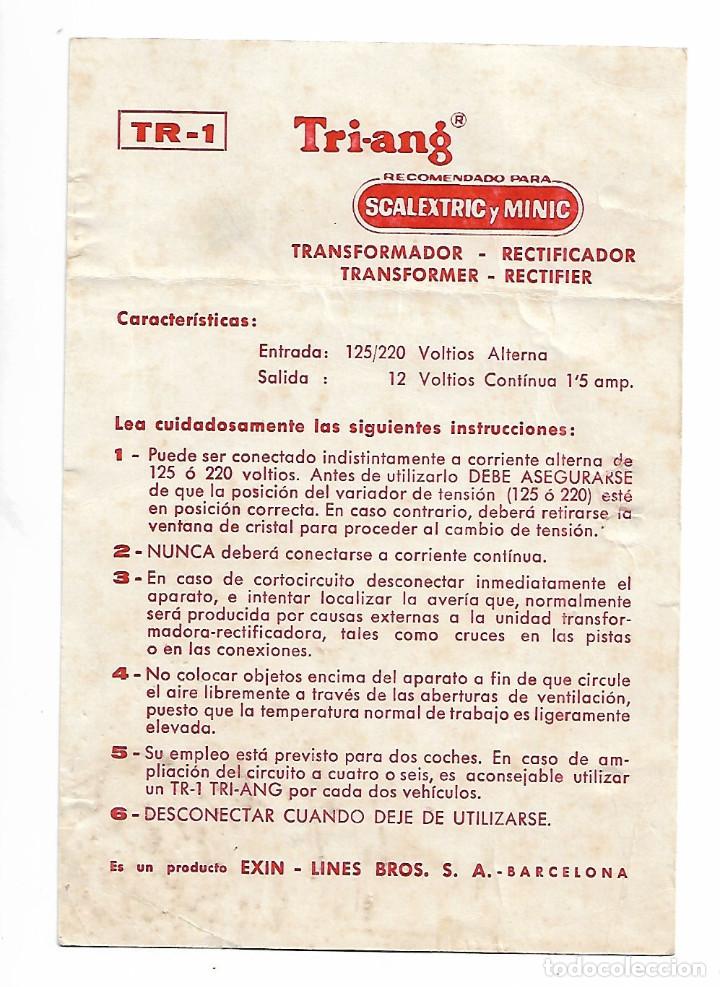 Old Toys: Tri-ang Scalextric y Minic transformador-rectificador