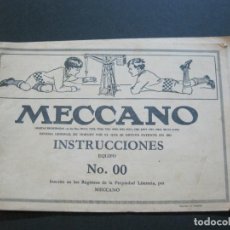 Juguetes antiguos: MECCANO-INSTRUCCIONES NO.00-CATALOGO PUBLICIDAD-VER FOTOS-(V-20.992). Lote 210133247