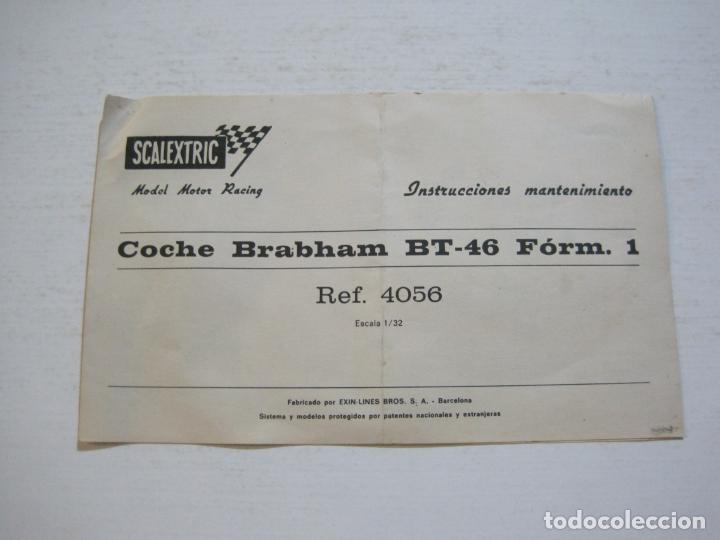 Old Toys: SCALEXTRIC-COCHE BRABHAN BT46-INTRUCCIONES-VER FOTOS-(V-21.220)