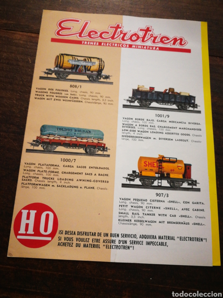 Old Toys: FOLLETO CAT&Aacute;LOGO ELECTROTREN TRENES FERROCARRILES EL&Eacute;CTRICOS MINIATURA Y ACCESORIOS HO, 1963.