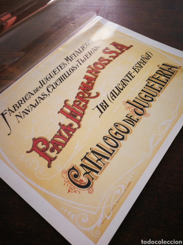 Old Toys: CAT&Aacute;LOGO JUGUETER&Iacute;A PAY&Aacute; HERMANOS S.A (IBI, ALICANTE)- FACS&Iacute;MIL A&Ntilde;OS 20's.