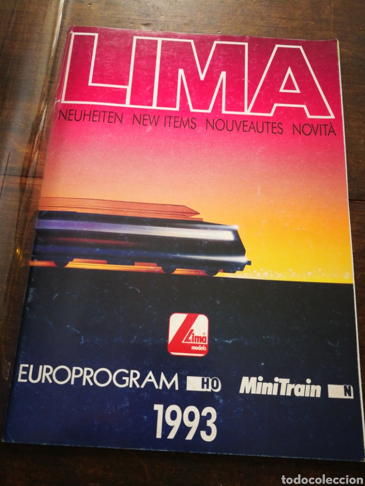 Juguetes antiguos: CAT&Aacute;LOGO LIMA (EUROPROGRAM)- FERROCARRILES TRENES MINIATURA EL&Eacute;CTRICOS HO, 1993.