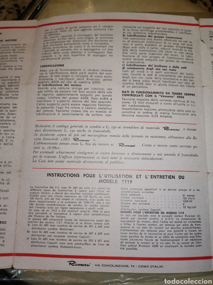 Juguetes antiguos: Rivarossi Desplegable - Foto 2
