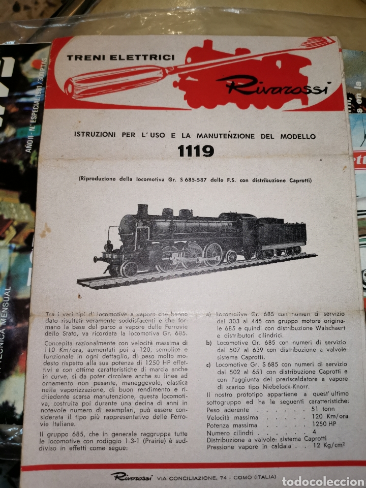Juguetes antiguos: Rivarossi Desplegable - Foto 1