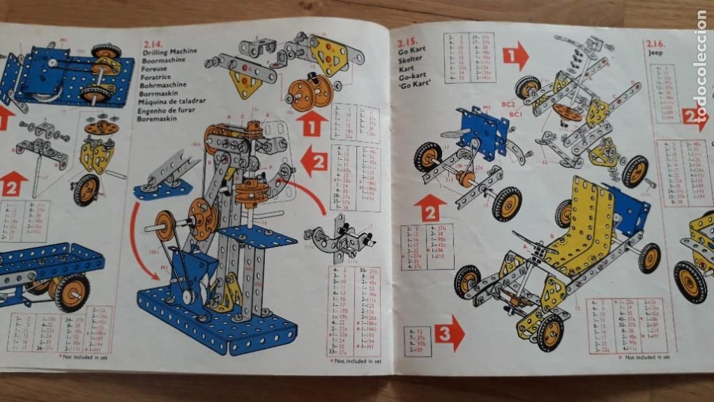 Juguetes antiguos: meccano, libro de modelos num. 2 , 1974 - Foto 2