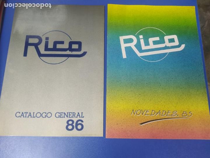 Juguetes antiguos: LOTE 2 ANTIGUOS CATALOGOS JUGUETERIA JUGUETES RICO A&Ntilde;OS 1985 + 1986