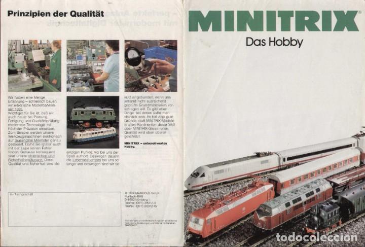 Juguetes antiguos: cat&agrave;logo MINITRIX 1990 Das Hobby N 1/160 - en alem&aacute;n - Foto 1