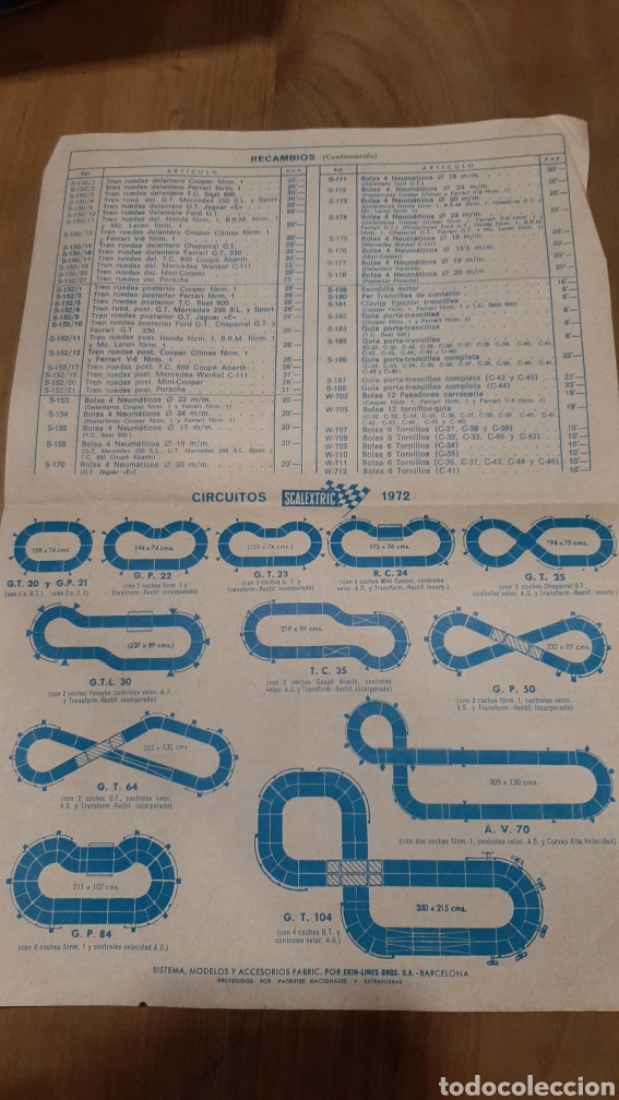 Juguetes antiguos: 1972 SCALEXTRIC TARIFAS VENTA MODELOS - Foto 2