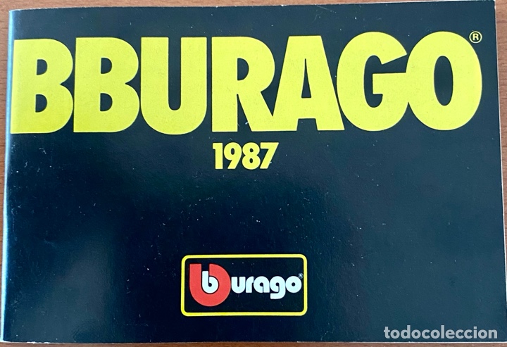 Juguetes antiguos: Cat&aacute;logo Burago 1987 - Foto 1