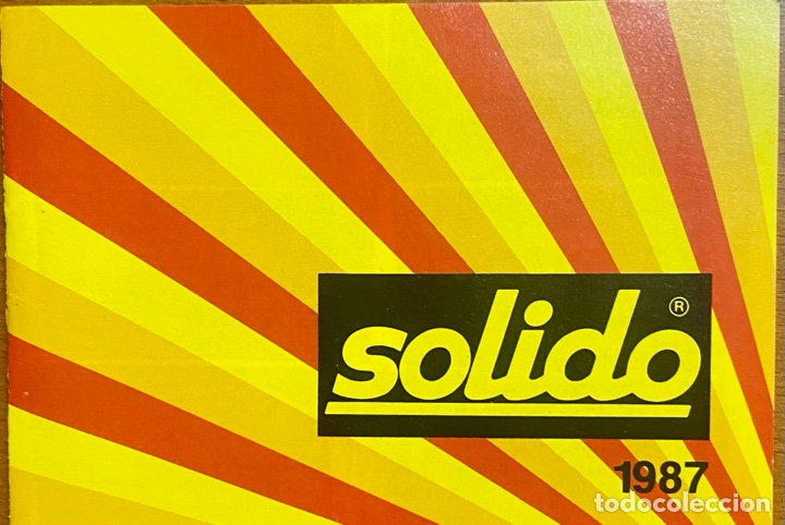 Juguetes antiguos: Mini cat&aacute;logo Solido 1987 - Foto 1