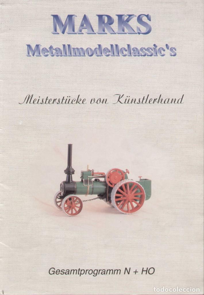 Juguetes antiguos: Cat&aacute;logo MARKS Metallmodellclassics 2000 Gesamtprogramm N + HO - en alem&agrave;n - Foto 1