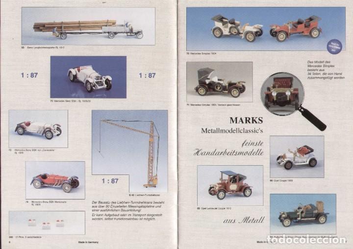 Juguetes antiguos: Cat&aacute;logo MARKS Metallmodellclassics 2000 Gesamtprogramm N + HO - en alem&agrave;n - Foto 2