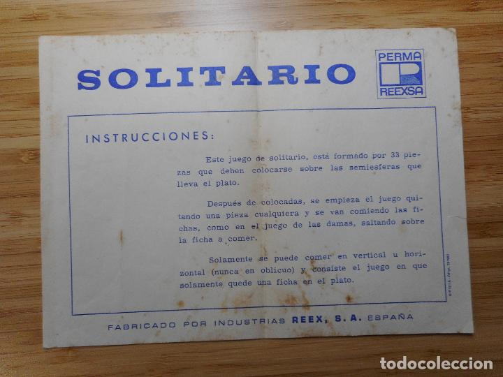 Jouets Anciens: JUEGO DEL SOLITARIO.INSTRUCCIONES. REEZ S.A PERMA.