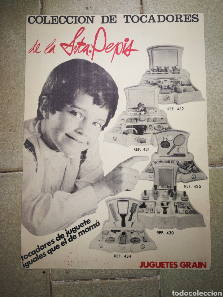 Jouets Anciens: COLECCI&Oacute;N DE TOCADORES DE LA SRTA. PEPIS (JUGUETES GRAIN), MADE IN SPAIN. ORIGINAL! 24'5X17'5CM.