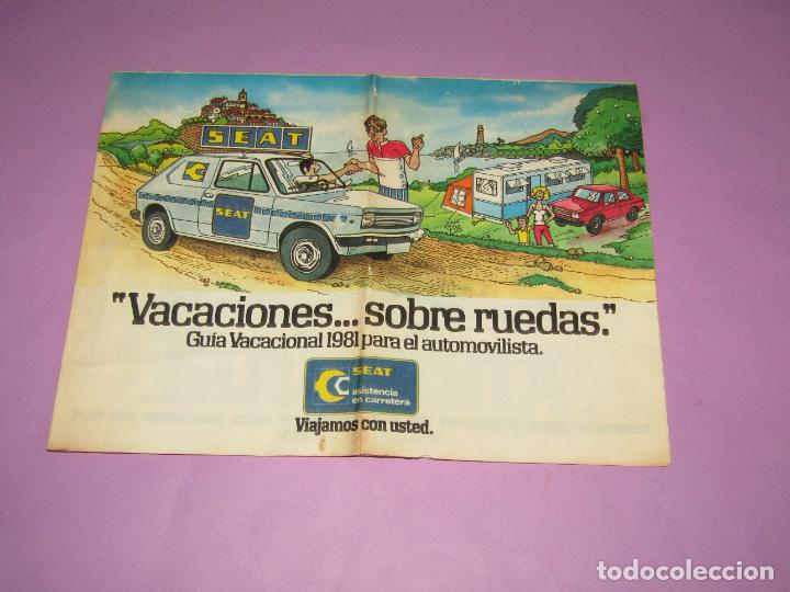 Jouets Anciens: Antiguo Desplegable VACACIONES SOBRE RUEDAS de SEAT ASISTENCIA EN CARRETERA del A&ntilde;o 1981