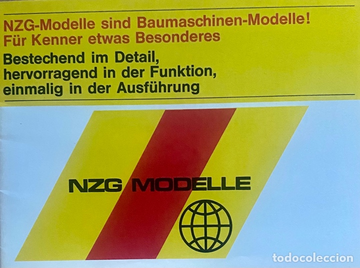 Juguetes antiguos: Cat&aacute;logo NZG MODELLE 1970 - Foto 1