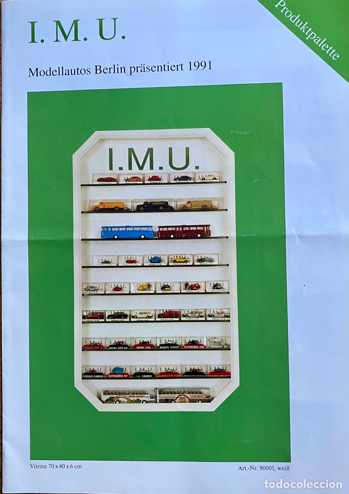 Brinquedos antigos: I.M.U Modellautos Berl&iacute;n pr&auml;sentiert 1991