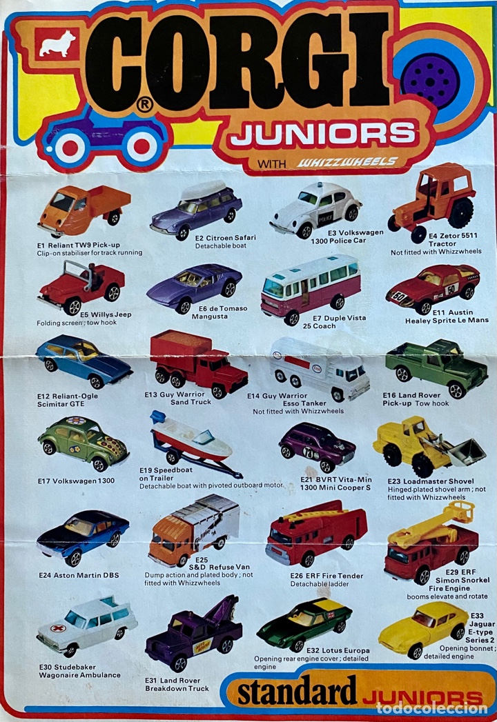 Juguetes antiguos: Cat&aacute;logo Corgi J&uacute;niors 1972 - Foto 1