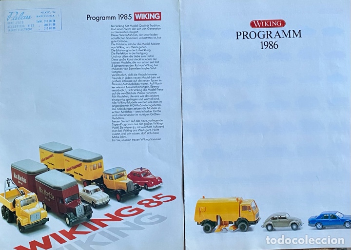 Juguetes antiguos: Cat&aacute;logos Wiking program 1985 y 86 - Foto 1