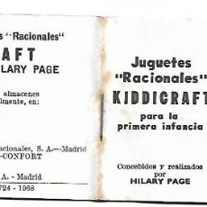 Juguetes antiguos: CATALOGO DE JUGUETES KIDDICRAFT DE 1968-PERFECTO Y DIFICIL-LEER DESCRIPCION-GASTOS Y ENVIOS. Lote 358035140