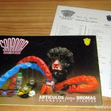 Brinquedos antigos: ANTIGUO CATALOGO + LISTA DE PRECIOS DE SANROMA - ARTICULOS DE BROMA - 1982 - CHINO MISHANFU. Lote 358566530