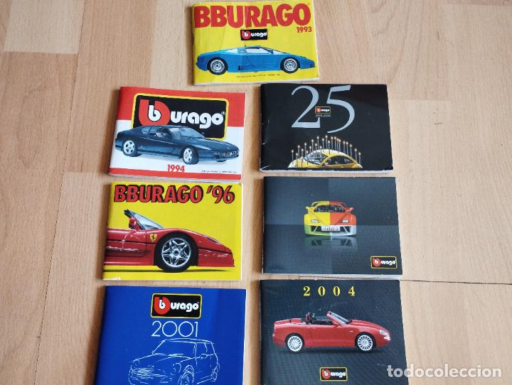 Old Toys: LOTE DE 7 MINI CATALOGOS DE COCHES DE BURAGO BBURAGO