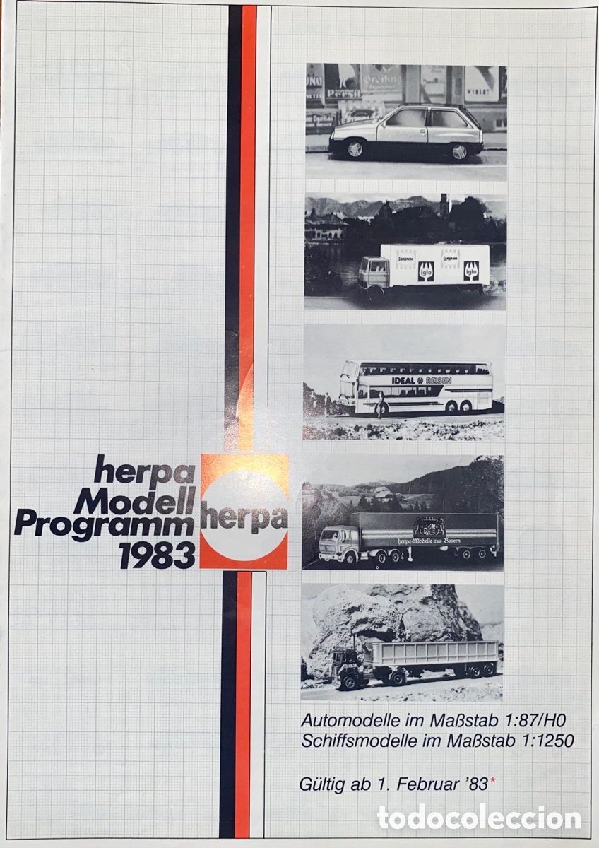 Juguetes antiguos: Cat&aacute;logo Herpa Modell Programm 1983 - Foto 1