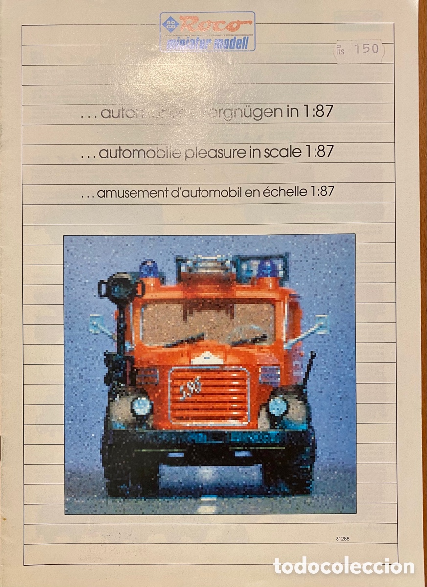 Old Toys: Roco miniatur modell 1:87 81288. 24 p&aacute;ginas