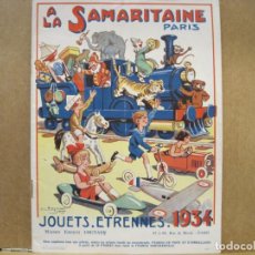Juguetes antiguos: LA SAMARITAINE-PARIS-AÑO 1934-CATALOGO PUBLICIDAD DE JUGUETES-VER FOTOS-(K-7572)