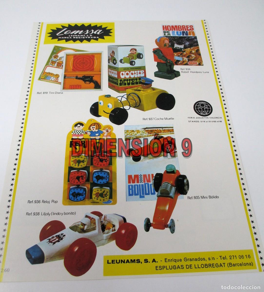 Old Toys: Publicidad (Recorte de Publicaci&oacute;n) - 30 x 22 cm aprox. - Juguetes Lemssa y detr&aacute;s Metaling de 1973