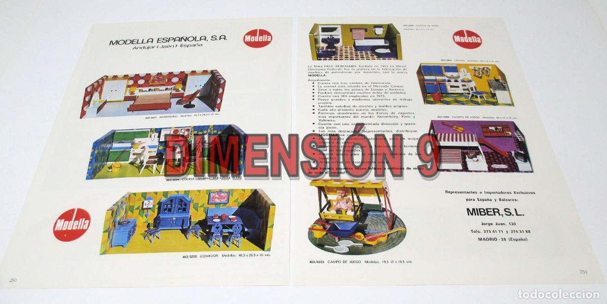 Old Toys: Publicidad (Recorte de Publicaci&oacute;n) - 3 P&aacute;g. de 30 x 22 cm. MODELLA y otra de DISET de 1973