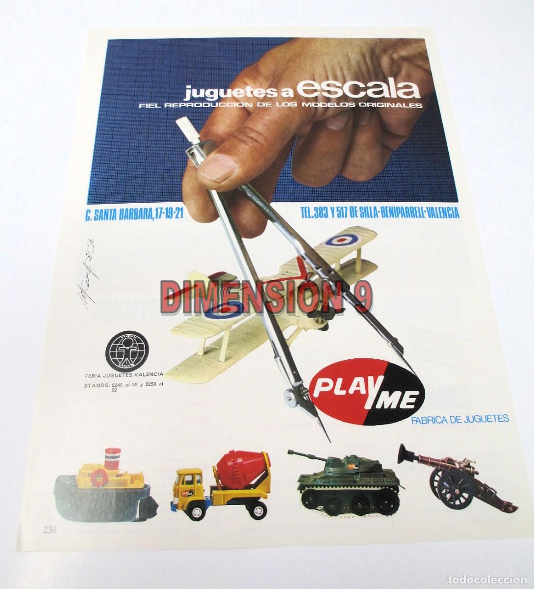 Old Toys: Publicidad (Recorte de Publicaci&oacute;n) - 30 x 22 cm aprox. - Juguetes PLAYME y detr&aacute;s JMT PAPIROTS 1973