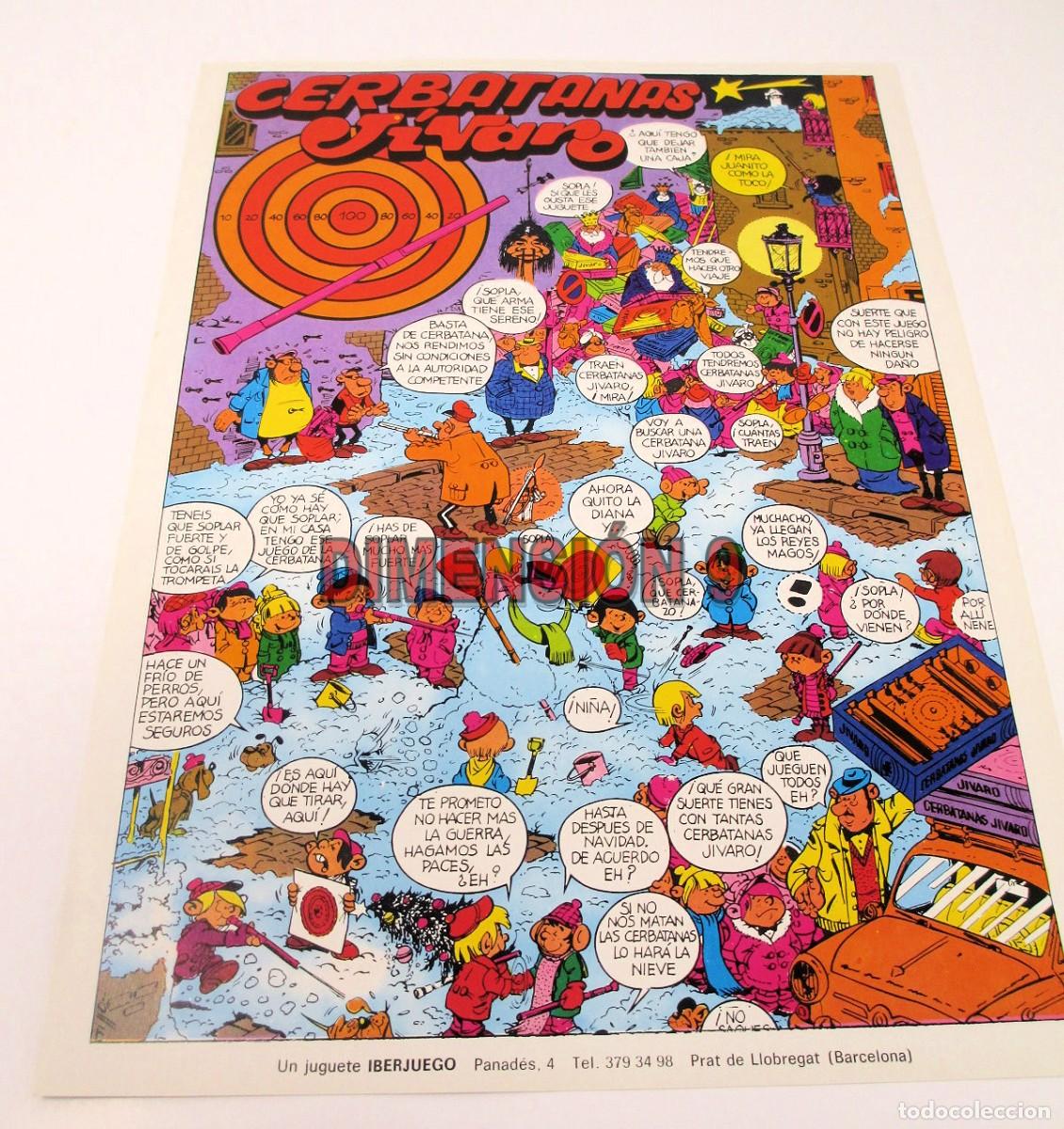 Jouets Anciens: Publicidad (Recorte de Publicaci&oacute;n) - 30 x 22 cm. Cerbatanas J&Iacute;VARO de 1973 y detr&aacute;s LANCO