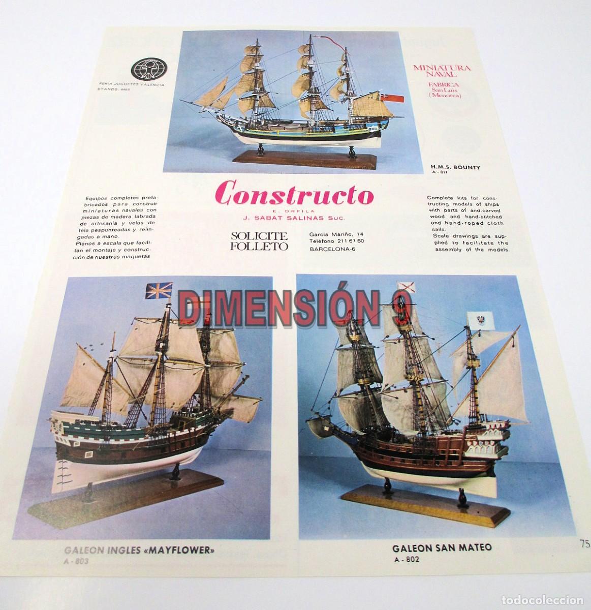 Jouets Anciens: Publicidad (Recorte de Publicaci&oacute;n) - 30 x 22 cm. Maquetas CONSTRUCTO y Juguetes CAYRO