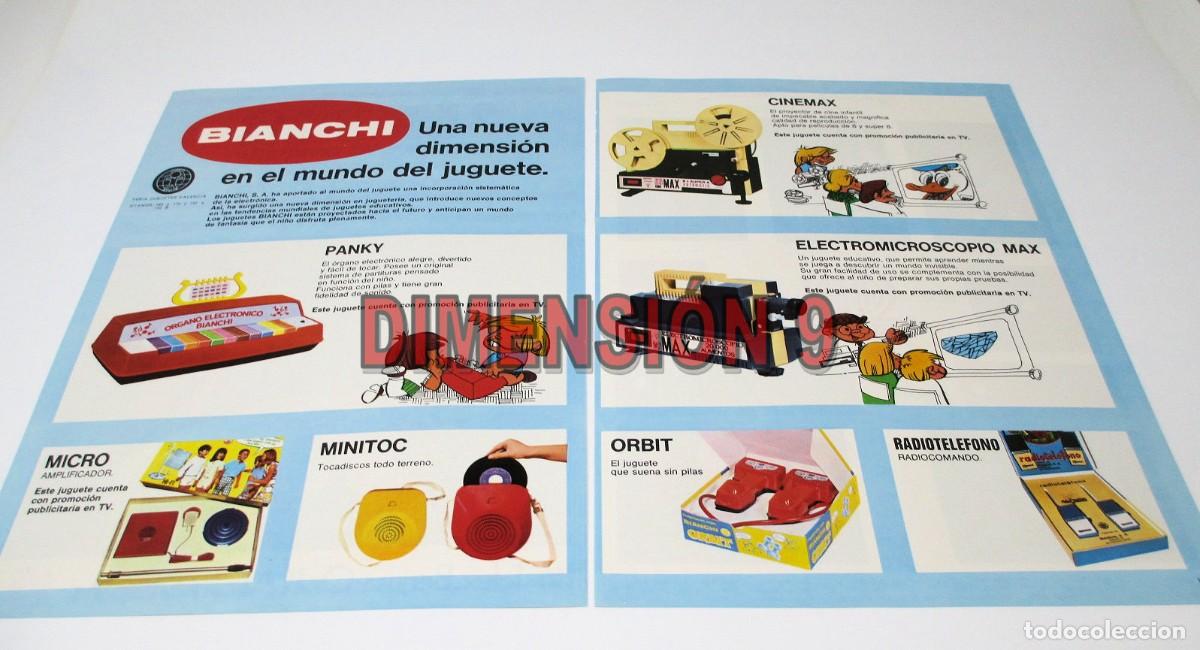 Jouets Anciens: Publicidad (Recorte de Publicaci&oacute;n) - 30 x 22 cm. Juguetes BIANCHI, BERJUSA y GAGO de 1973