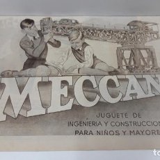 Juguetes antiguos: MECCANO - ANTIGUA PUBLICIDAD DE PRENSA / REVISTA . ORIGINAL AÑOS 50. Lote 375721894
