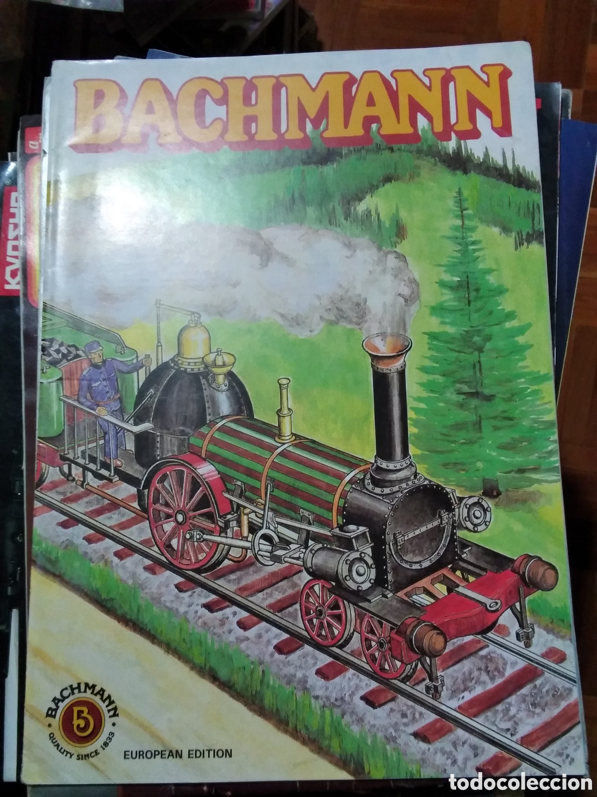 Juguetes antiguos: Bachmann 1985 cat&aacute;logo juguetes trenes
