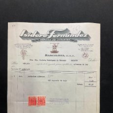 Juguetes antiguos: FACTURA DE JUGUETES. ISIDORO FERNANDEZ. FABRICA DE JUGUETES. BARCELONA. 1957. Lote 401567949