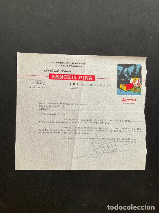 Brinquedos antigos: CARTA COMERCIAL DE JUGUETES. JOSE ANTONIO. SANCHIZ PINA. PLASTI-METALICOS. 1964 IBI ALICANTE