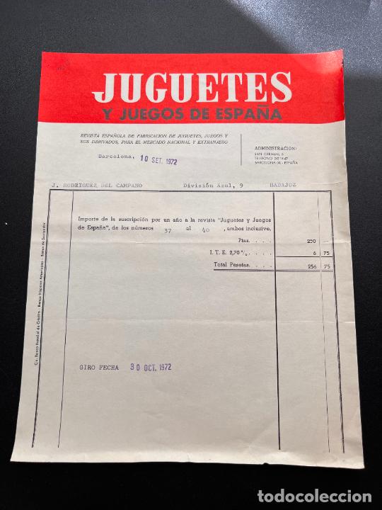 Old Toys: FACTURA. JUGUETES Y JUEGOS DE ESPA&Ntilde;A. REVISTA ESPA&Ntilde;OLA DE FABRICACI&Oacute;N DE JUGUETES. BARCELONA,1972