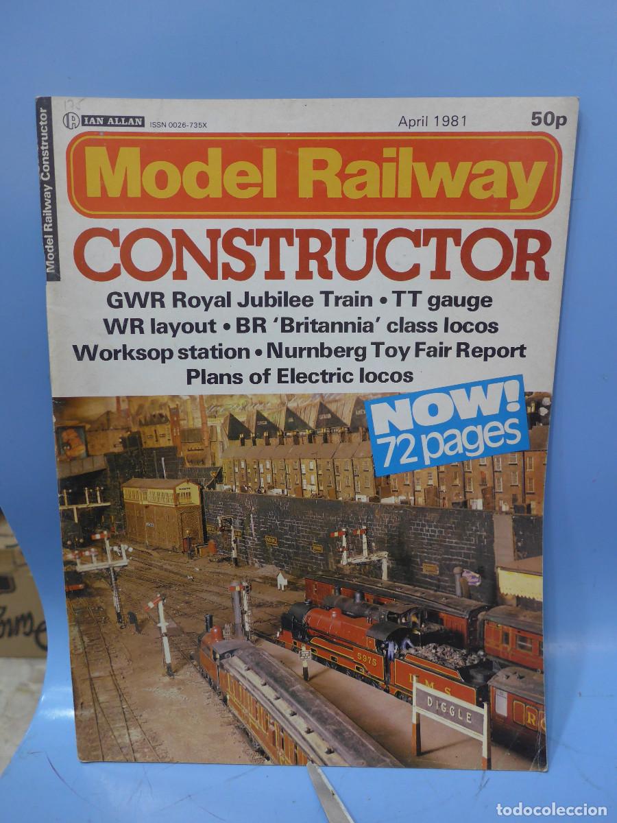 Juguetes antiguos: REVISTA MODEL RAILWAY CONSTRUCTOR ABRIL 1981 - Foto 1