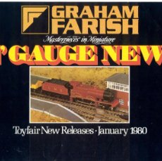 Juguetes antiguos: CATÀLOGO GRAHAM FARISH 1980 N GAUGE TOYFAIR NEW RELEASES JANUARY 1980 - EN INGLÉS