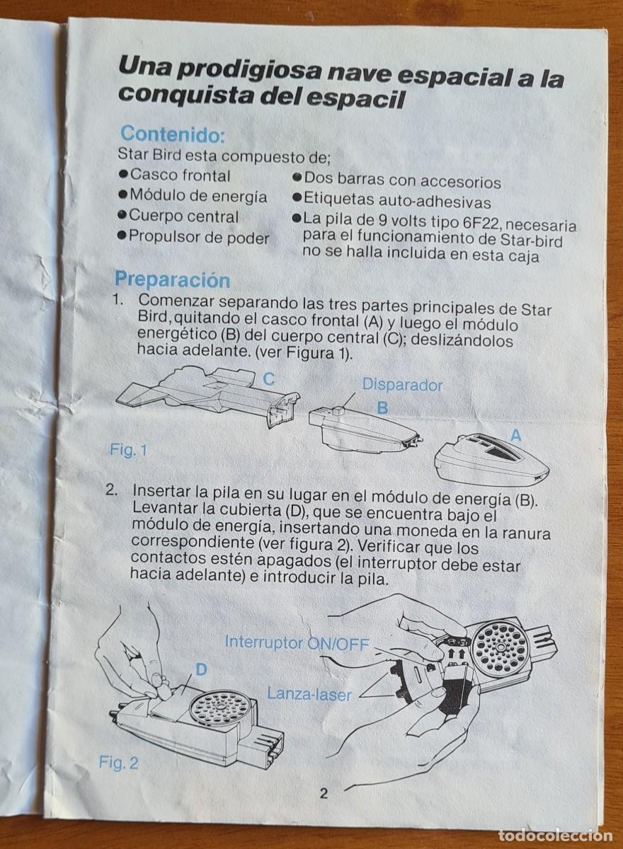 Juguetes antiguos: Instrucciones STAR BIRD electr&oacute;nico de MB Electronics - Foto 2