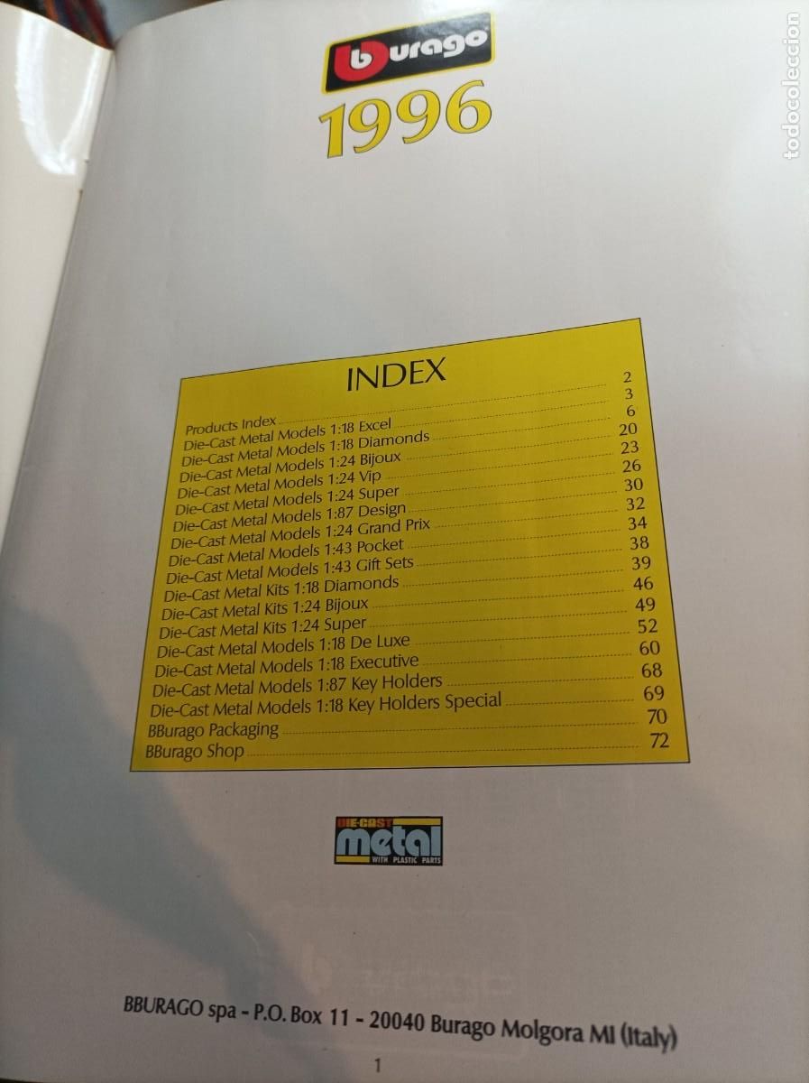 Juguetes antiguos: Catalogo Bburago 1996 - Foto 3