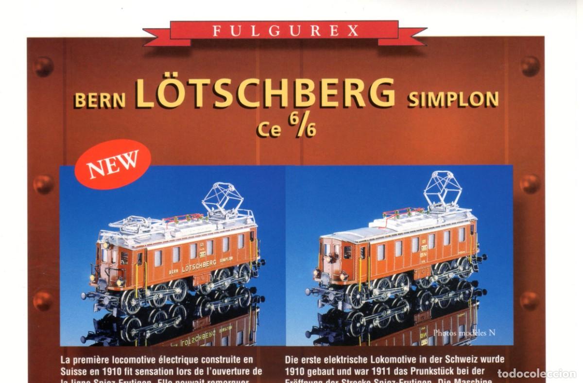 Juguetes antiguos: cat&aacute;logo FULGUREX 1998 Ce 6/6 Bern L&ouml;tschberg Simplon HO & N - en franc&eacute;s y alem&aacute;n