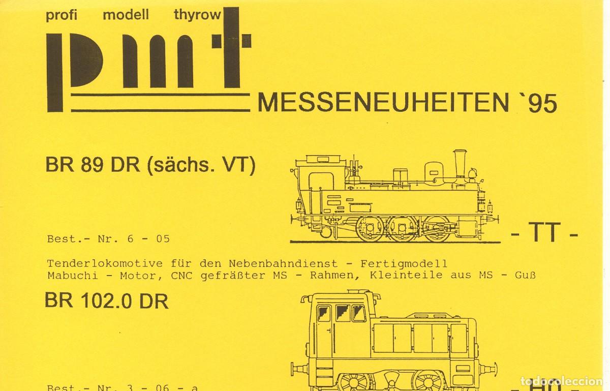 Jouets Anciens: cat&aacute;logo PMT Profi Modell Thyrow Messeneuheiten 1995 HO TT - en alem&aacute;n