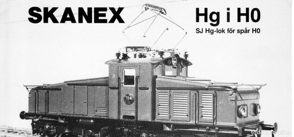 Old Toys: cat&aacute;logo SKANEX Modellen 1970s SJ HG-lok Sp&aring;r HO Skala 1/87 metall Messing - en sueco