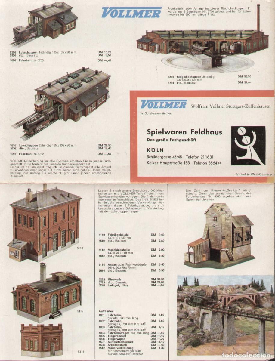 Juguetes antiguos: cat&aacute;logo VOLLMER 1966/67 Folder - en alem&aacute;n - Foto 2
