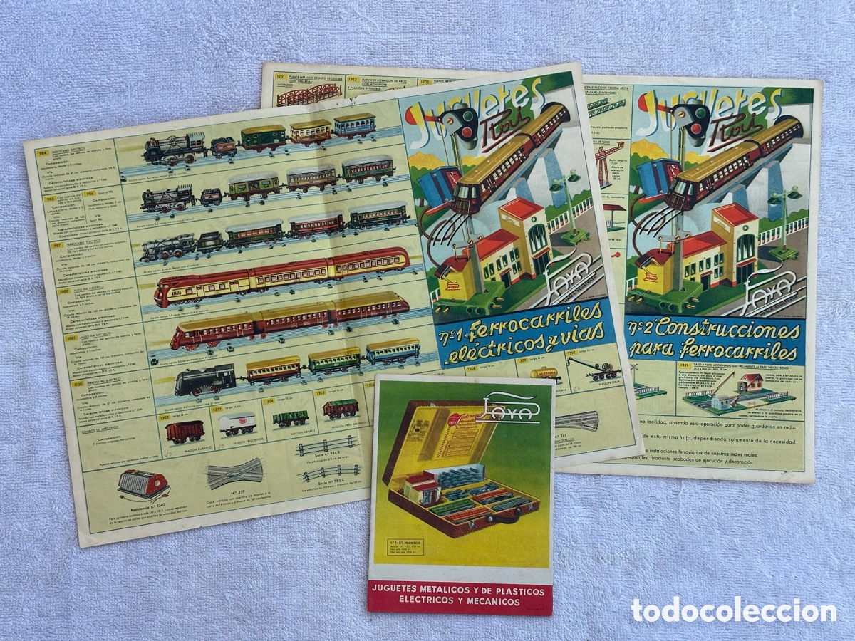 Juguetes antiguos: CATALOGO DE TRENES JUGUETES PAYA