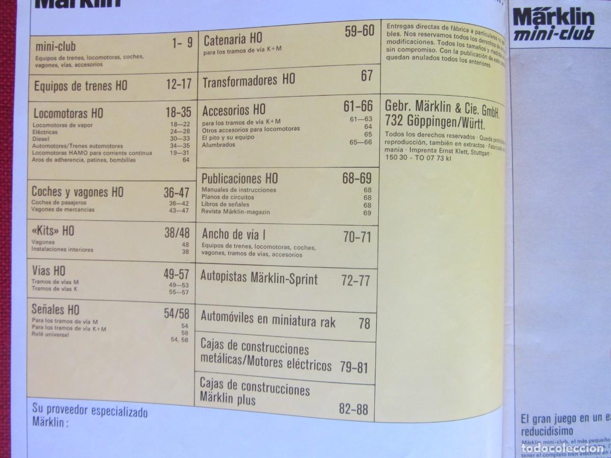 Juguetes antiguos: CAT&Aacute;LOGO M&Auml;RKLIN 1973 - Foto 5